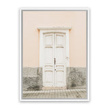 Shop Casa Entrance Photo Canvas Art Print-Grey, Moroccan Days, Orange, Photography, Photography Canvas Prints, Pink, Portrait, View All-framed wall decor artwork