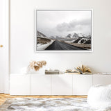Shop Road Photo Canvas Art Print-Brown, Grey, Horizontal, Landscape, Nature, Photography, Photography Canvas Prints, Rectangle, Scandinavian, View All-framed wall decor artwork