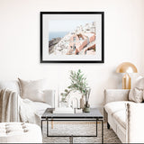 Shop Santorini Pink House I Photo Art Print-Coastal, Greece, Landscape, Neutrals, Photography, Pink, View All-framed poster wall decor artwork