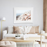 Shop Santorini Pink House I Photo Art Print-Coastal, Greece, Landscape, Neutrals, Photography, Pink, View All-framed poster wall decor artwork