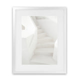 Shop Grecian Stairs Photo Art Print-Coastal, Greece, Photography, Portrait, View All, White-framed poster wall decor artwork