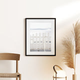 Shop Santorini Gate Photo Art Print-Coastal, Greece, Photography, Portrait, View All, White-framed poster wall decor artwork