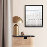 Shop Santorini Gate Photo Art Print-Coastal, Greece, Photography, Portrait, View All, White-framed poster wall decor artwork