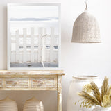 Shop Santorini Gate Photo Art Print-Coastal, Greece, Photography, Portrait, View All, White-framed poster wall decor artwork