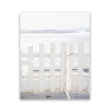 Shop Santorini Gate Photo Art Print-Coastal, Greece, Photography, Portrait, View All, White-framed poster wall decor artwork