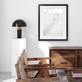 Shop Oia White Steps I Photo Art Print-Greece, Photography, Portrait, Rectangle, View All, White-framed poster wall decor artwork