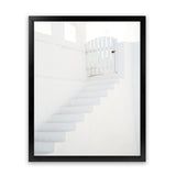 Shop Oia White Steps I Photo Art Print-Greece, Photography, Portrait, Rectangle, View All, White-framed poster wall decor artwork
