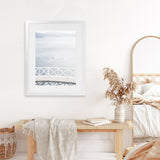 Shop Aegean Sea View Photo Art Print-Blue, Coastal, Greece, Photography, Portrait, View All, White-framed poster wall decor artwork