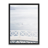 Shop Aegean Sea View Photo Canvas Art Print-Blue, Coastal, Greece, Photography, Photography Canvas Prints, Portrait, View All, White-framed wall decor artwork