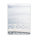 Shop Aegean Sea View Photo Canvas Art Print-Blue, Coastal, Greece, Photography, Photography Canvas Prints, Portrait, View All, White-framed wall decor artwork