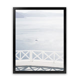 Shop Aegean Sea View Photo Art Print-Blue, Coastal, Greece, Photography, Portrait, View All, White-framed poster wall decor artwork