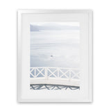 Shop Aegean Sea View Photo Art Print-Blue, Coastal, Greece, Photography, Portrait, View All, White-framed poster wall decor artwork