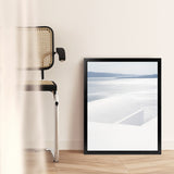 Shop Summer Horizon Photo Art Print-Blue, Coastal, Greece, Photography, Portrait, View All, White-framed poster wall decor artwork