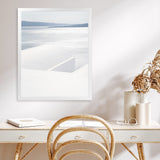 Shop Summer Horizon Photo Art Print-Blue, Coastal, Greece, Photography, Portrait, View All, White-framed poster wall decor artwork