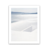 Shop Summer Horizon Photo Art Print-Blue, Coastal, Greece, Photography, Portrait, View All, White-framed poster wall decor artwork