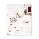 Shop Sun Chairs Photo Art Print-Coastal, Greece, Orange, Photography, Portrait, View All, White-framed poster wall decor artwork