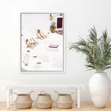 Shop Sun Chairs Photo Canvas Art Print-Coastal, Greece, Orange, Photography, Photography Canvas Prints, Portrait, View All, White-framed wall decor artwork