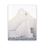 Shop Mykonos White Church Photo Art Print-Coastal, Greece, Photography, Portrait, View All, White-framed poster wall decor artwork