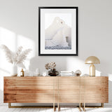 Shop Mykonos White Church Photo Art Print-Coastal, Greece, Photography, Portrait, View All, White-framed poster wall decor artwork