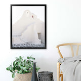 Shop Mykonos White Church Photo Art Print-Coastal, Greece, Photography, Portrait, View All, White-framed poster wall decor artwork