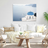 Shop Aegean Vista II Photo Canvas Art Print-Blue, Coastal, Greece, Landscape, Photography, Photography Canvas Prints, View All-framed wall decor artwork