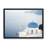 Shop Aegean Vista II Photo Canvas Art Print-Blue, Coastal, Greece, Landscape, Photography, Photography Canvas Prints, View All-framed wall decor artwork