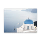 Shop Aegean Vista II Photo Canvas Art Print-Blue, Coastal, Greece, Landscape, Photography, Photography Canvas Prints, View All-framed wall decor artwork