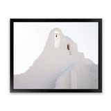 Shop Mykonos Church View Photo Art Print-Coastal, Greece, Horizontal, Landscape, Photography, Rectangle, View All, White-framed poster wall decor artwork