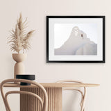 Shop Mykonos Church View Photo Art Print-Coastal, Greece, Horizontal, Landscape, Photography, Rectangle, View All, White-framed poster wall decor artwork