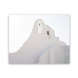 Shop Mykonos Church View Photo Art Print-Coastal, Greece, Horizontal, Landscape, Photography, Rectangle, View All, White-framed poster wall decor artwork