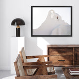 Shop Mykonos Church View Photo Canvas Art Print-Coastal, Greece, Horizontal, Landscape, Photography, Photography Canvas Prints, Rectangle, View All, White-framed wall decor artwork