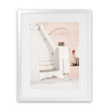 Shop Oia Pink Villa III Photo Art Print-Greece, Photography, Pink, Portrait, View All-framed poster wall decor artwork
