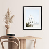 Shop Santorini Church Bells II Photo Art Print-Greece, Green, Photography, Portrait, View All, White-framed poster wall decor artwork