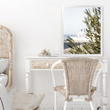 Shop Olive Branch View Photo Art Print-Botanicals, Coastal, Greece, Green, Photography, Portrait, View All-framed poster wall decor artwork