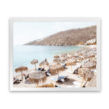 Shop Mykonos Beach I Photo Art Print-Brown, Coastal, Greece, Horizontal, Landscape, Neutrals, Photography, Rectangle, View All-framed poster wall decor artwork