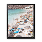 Shop Mykonos Beach III Photo Art Print-Brown, Coastal, Greece, Neutrals, Photography, Portrait, Rectangle, View All-framed poster wall decor artwork