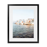 Shop Little Venice Mykonos II Photo Art Print-Blue, Coastal, Photography, Portrait, Rectangle, View All-framed poster wall decor artwork
