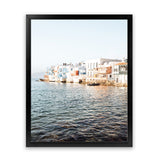 Shop Little Venice Mykonos II Photo Art Print-Blue, Coastal, Photography, Portrait, Rectangle, View All-framed poster wall decor artwork