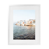 Shop Little Venice Mykonos II Photo Art Print-Blue, Coastal, Photography, Portrait, Rectangle, View All-framed poster wall decor artwork