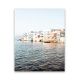 Shop Little Venice Mykonos II Photo Art Print-Blue, Coastal, Photography, Portrait, Rectangle, View All-framed poster wall decor artwork
