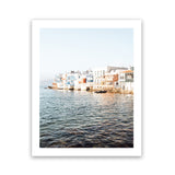 Shop Little Venice Mykonos II Photo Art Print-Blue, Coastal, Photography, Portrait, Rectangle, View All-framed poster wall decor artwork