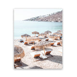 Shop Mykonos Beach IV Photo Art Print-Boho, Brown, Coastal, Greece, Neutrals, Photography, Portrait, Rectangle, View All-framed poster wall decor artwork