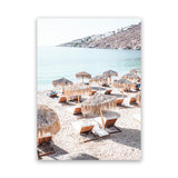 Shop Mykonos Beach IV Photo Canvas Art Print-Boho, Brown, Coastal, Greece, Neutrals, Photography, Photography Canvas Prints, Portrait, Rectangle, View All-framed wall decor artwork