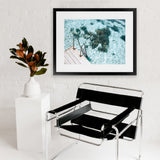 Shop Sea Pool Photo Art Print-Blue, Coastal, Green, Horizontal, Photography, Rectangle, View All-framed poster wall decor artwork