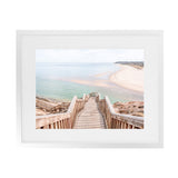 Shop Ocean Stairs Photo Art Print-Coastal, Horizontal, Neutrals, Photography, Rectangle, View All-framed poster wall decor artwork