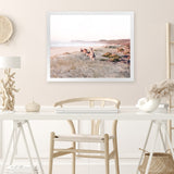 Shop Beach Kangaroos Photo Art Print-Animals, Horizontal, Neutrals, Photography, Rectangle, View All-framed poster wall decor artwork