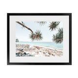 Shop Beach Outlook I Photo Art Print-Coastal, Green, Horizontal, Neutrals, Photography, Rectangle, Tropical, View All-framed poster wall decor artwork