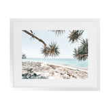 Shop Beach Outlook I Photo Art Print-Coastal, Green, Horizontal, Neutrals, Photography, Rectangle, Tropical, View All-framed poster wall decor artwork