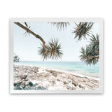 Shop Beach Outlook I Photo Art Print-Coastal, Green, Horizontal, Neutrals, Photography, Rectangle, Tropical, View All-framed poster wall decor artwork