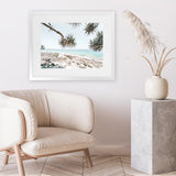 Shop Beach Outlook I Photo Art Print-Coastal, Green, Horizontal, Neutrals, Photography, Rectangle, Tropical, View All-framed poster wall decor artwork